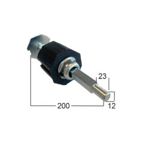 Calotta int. Reg. Con perno quadro pieno mm.13 e con ribasso mm.12