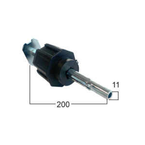 Calotta int. Reg. Con perno quadro stampato mm. 13 e con ribasso mm. 11