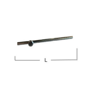 Catenaccio con inserto pvc nero per terminale in alluminio | Cibofer
