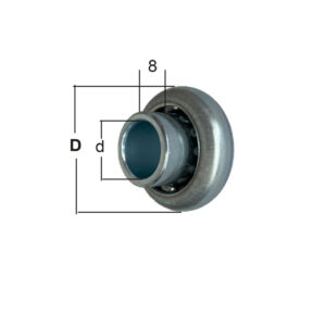Cuscinetto a sfere d= mm. 30 diametro mm. 12,5