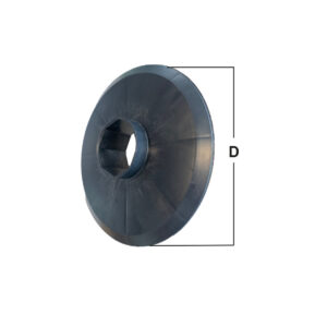 Flangia di contenimento in pvc diam. Cm. 22 per rullo diam. 60