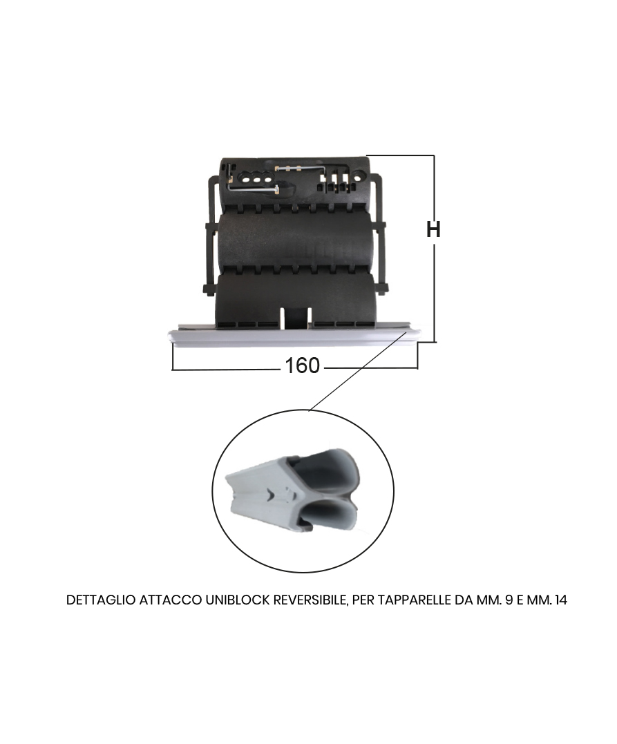 Molla uniblock per rullo ottagonale diam. 60 |Cibofer