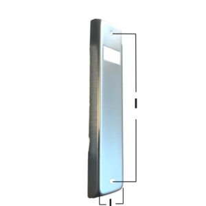 Placca alluminio per avvolgitore semincasso mt. 5/8
