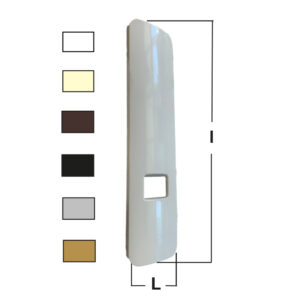 Placca in pvc per avvolgitore con interasse univ. Bloccaggio a clips | Cibofer