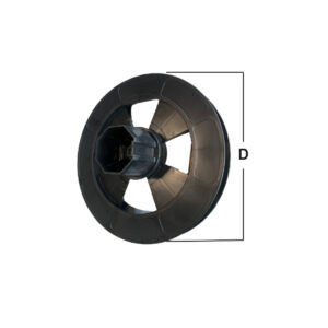 Puleggia pvc per cuscinetto con rondella