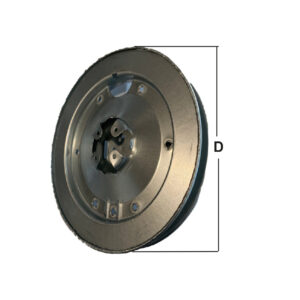 Puleggia rinforzata per legno rullo tondo diam. Mm. 60