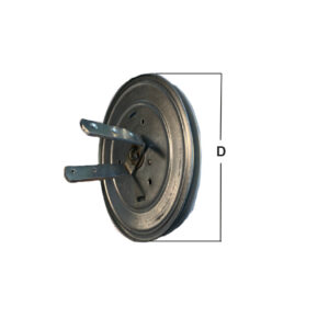 Riduttore con forcella rapp. 1:2,5 per rullo in legno diam. 60