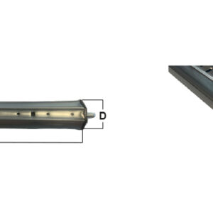 Rullo ottagonale telescopico con calotta pvc | Cibofer