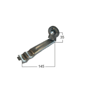 Supporto da murare con cuscinetto standard, zanca stampata