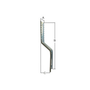 Supporto laterale a telaio, gambo da mm. 46