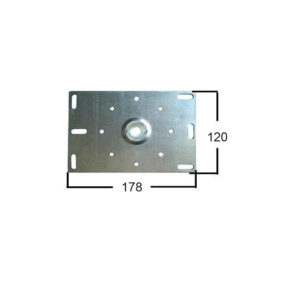 Piastra per arganello ad asta mod. Rotary e vanguard