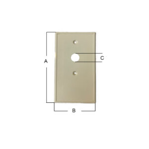 Placca pvc per arganelli a fune mod.“tiziano”