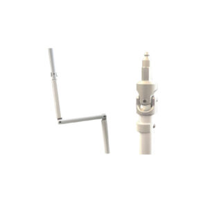 Asta oscillante con innesto sganciabile lunghezza cm. 150 bianca