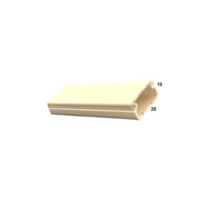 Canalina PVC mm. 10x20 bianca, da mt. 2