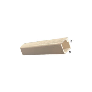 Canalina PVC mm. 12x12 bianca, autoadesiva da mt. 2