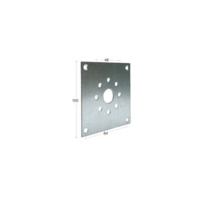 Piastra mm. 100x100 per CBS per mini cassonetto