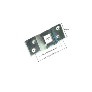 Supporto a ponte, interasse mm.48 foro quadro mm.10